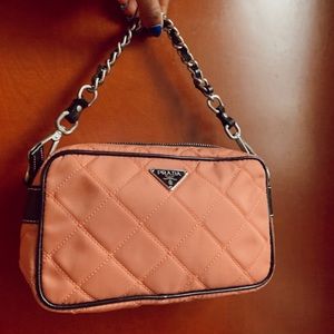 Authentic link Prada chained mini handbag